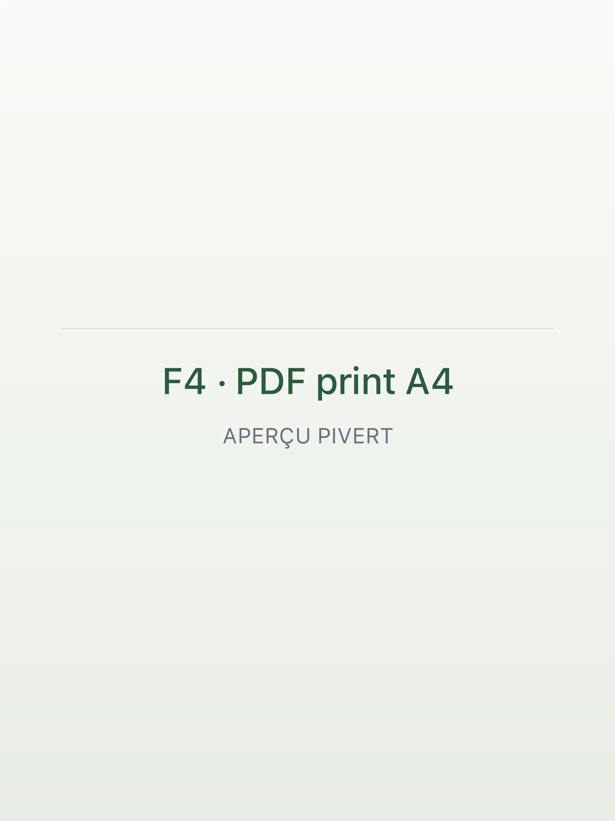 Capture du PDF imprimable A4 du livret — pages bilingues côte à côte, prêtes à l'impression.